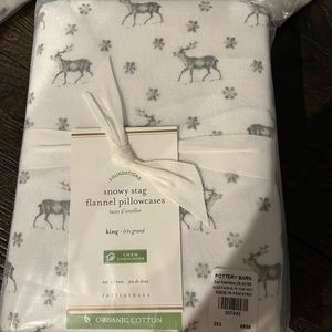 King Size, PotteryBarn Flannel PillowCase